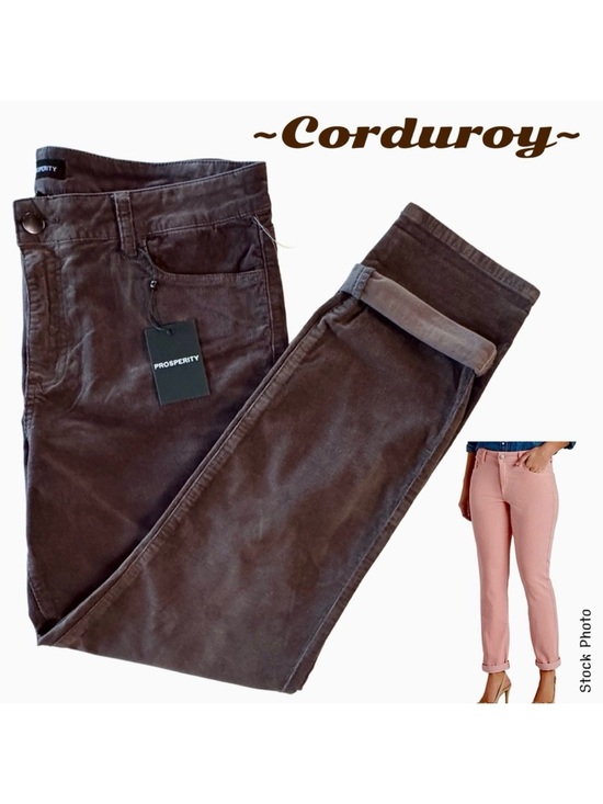 Prosperity Denim - NWT Brown Corduroy Prosperity Shiela Jeans Tapered Leg (32/14)